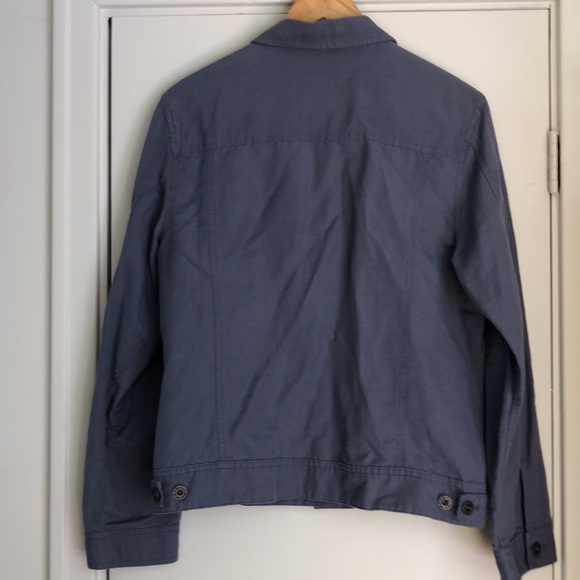 Blue LL Bean Linen Jacket L - Picture 4 of 4